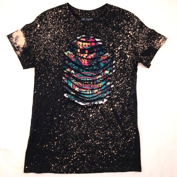 Michael Myers t-shirt Small ****READ DESCRIPTION!!!**** Cut Out Bleach Halloween - Picture 1 of 12